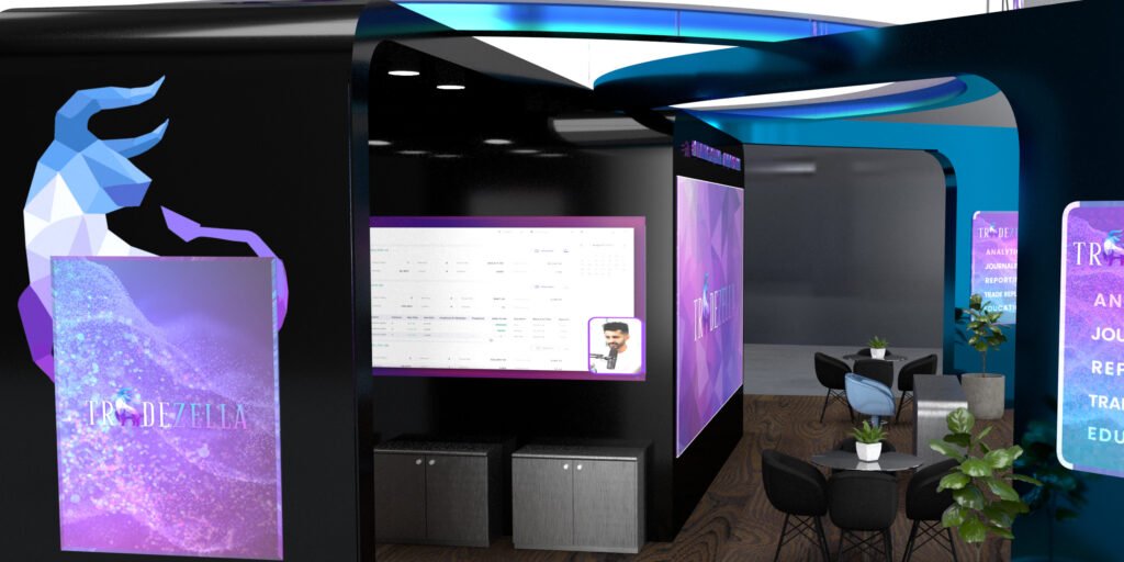 3D Render Conference Booth Design Mockup